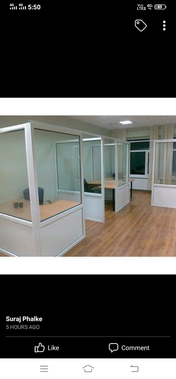 Glass and aluminium fabrication project by Balaji Glass And Aluminium Works, Baramati